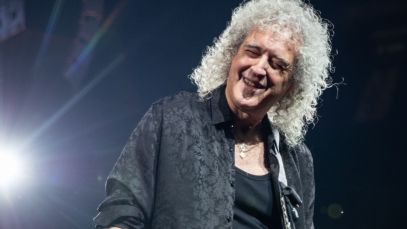 Brian May performing