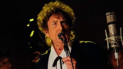 Bob Dylan performing