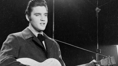 Elvis Presley performing