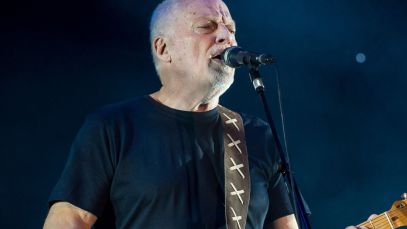David Gilmour performing