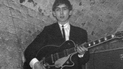 George Harrison performing