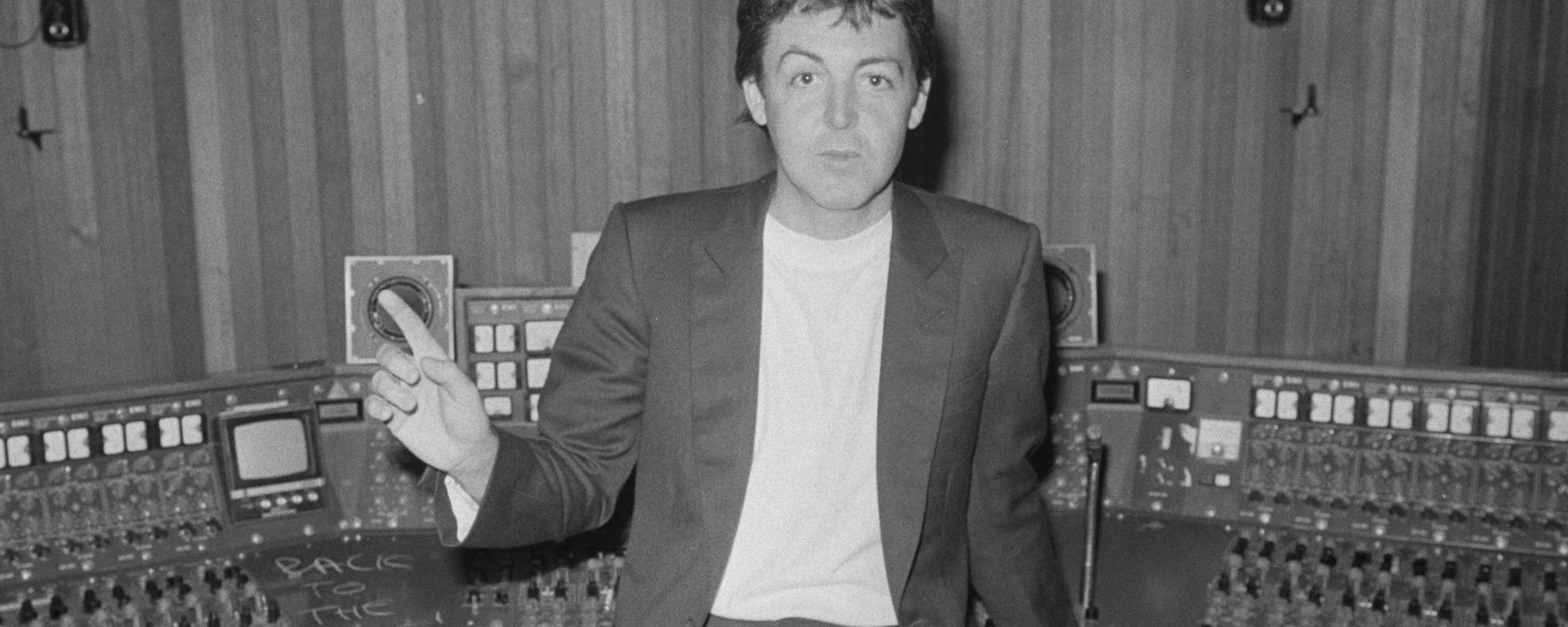 Paul McCartney in studio