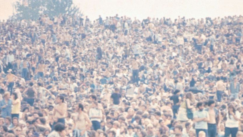 Music festival crowd