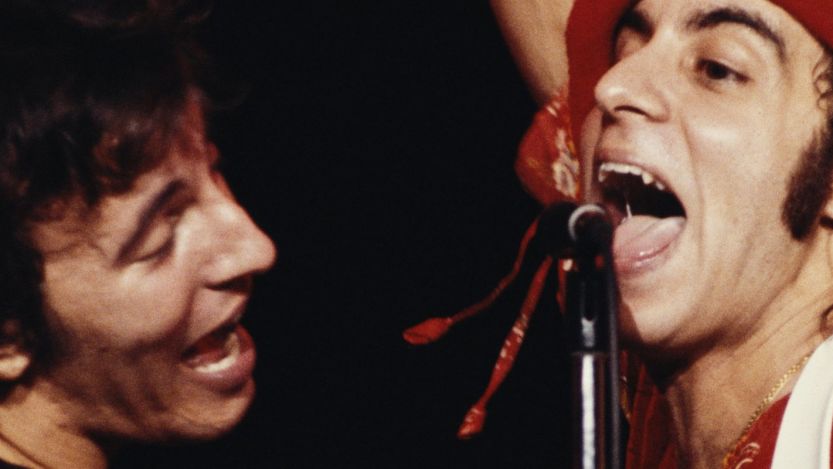 Bruce Springsteen and Steven Van Zandt performing