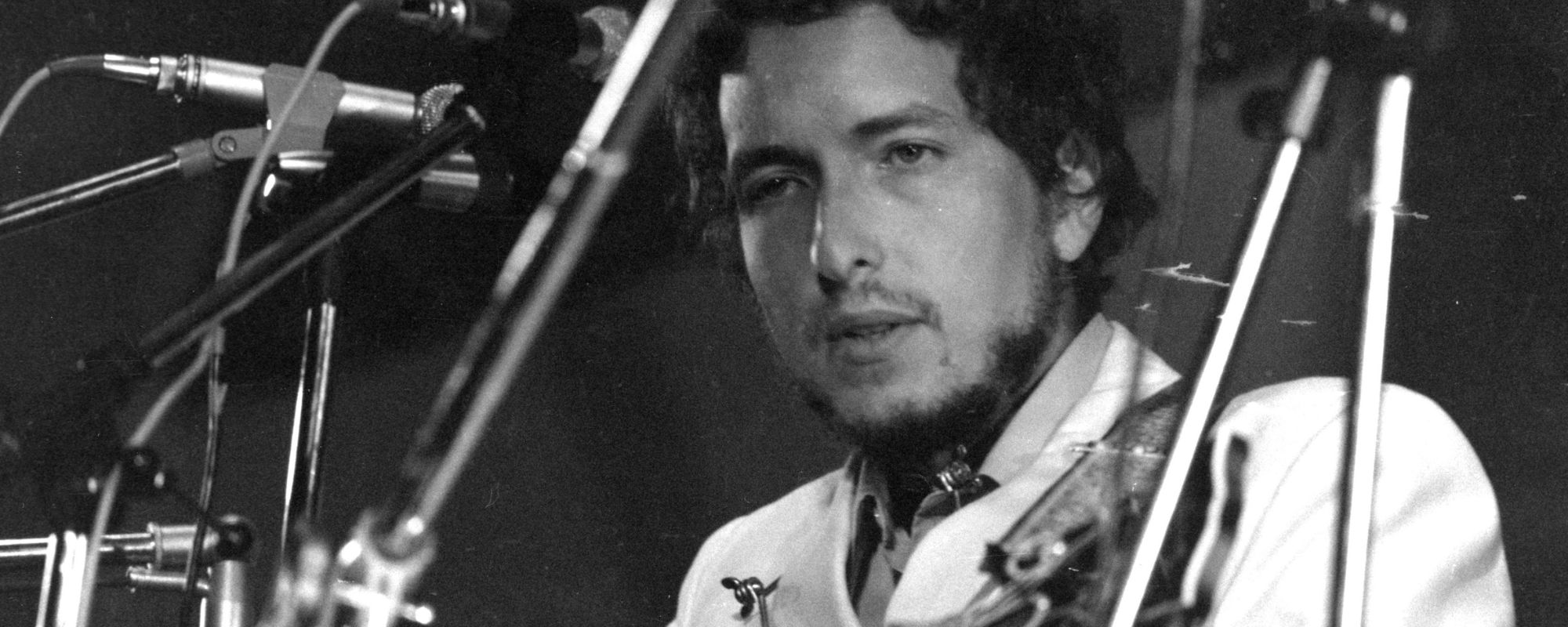 "John Wesley Harding" singer-songwriter Bob Dylan performing