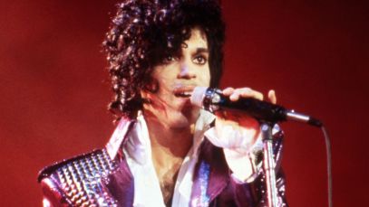 Prince performing