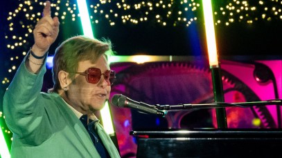 Elton John Celebrates New US and UK Sales Milestones for His Classic Holiday Song “Step Into Christmas”