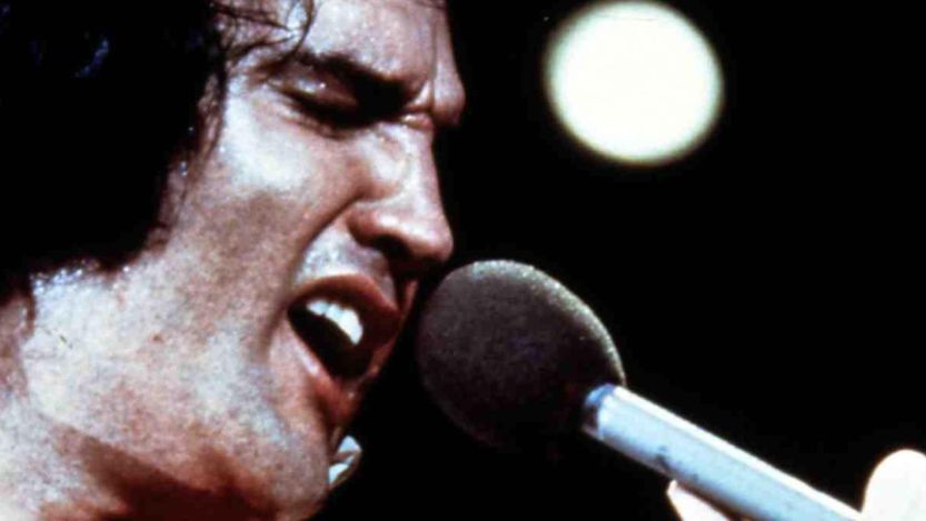 Elvis Presley performing