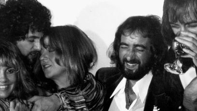 Fleetwood Mac posing in 1977