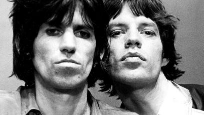 Keith Richards and Mick Jagger of The Rolling Stones