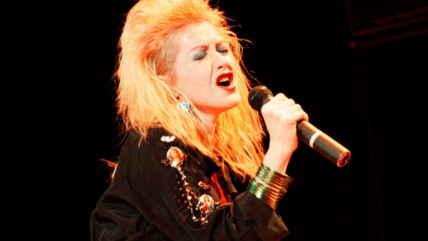 Cyndi Lauper performing