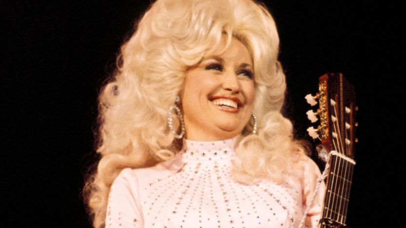 Dolly Parton performing in the 70s