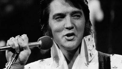 Elvis Presley performing in Hawaii