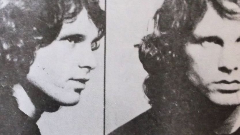 Jim Morrison after becoming first rockstar to be arrested onstage