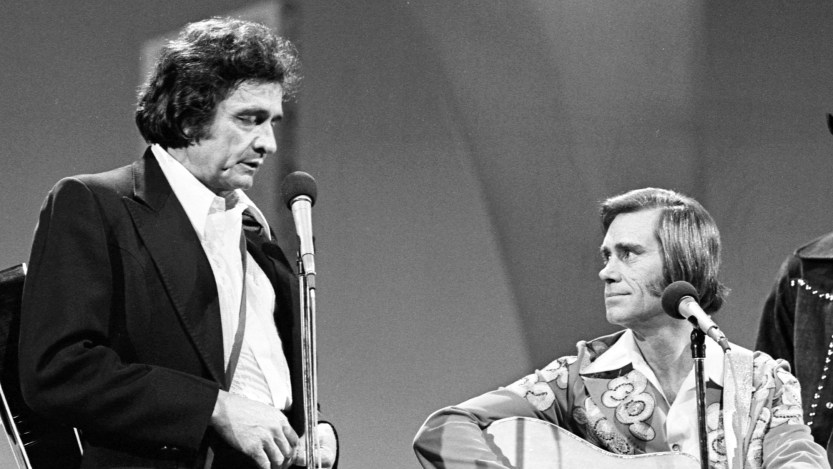 Johnny Cash and George Jones