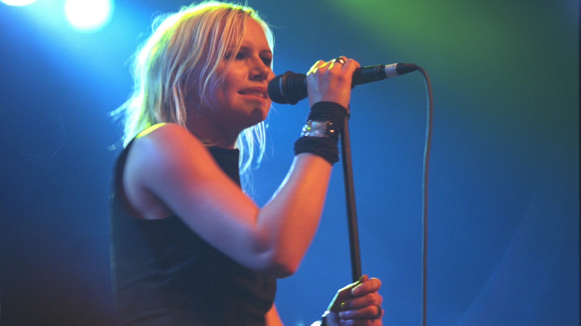 THE BAND 'THE CARDIGANS' AT THE ELYSEE PALACE IN MONTMARTRE (Photo by Jeremy Bembaron/Sygma/Sygma via Getty Images)