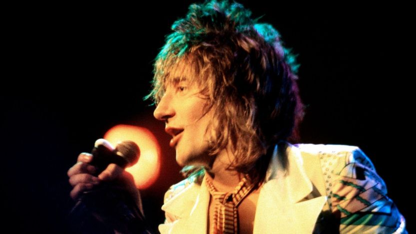 Rod Stewart performing